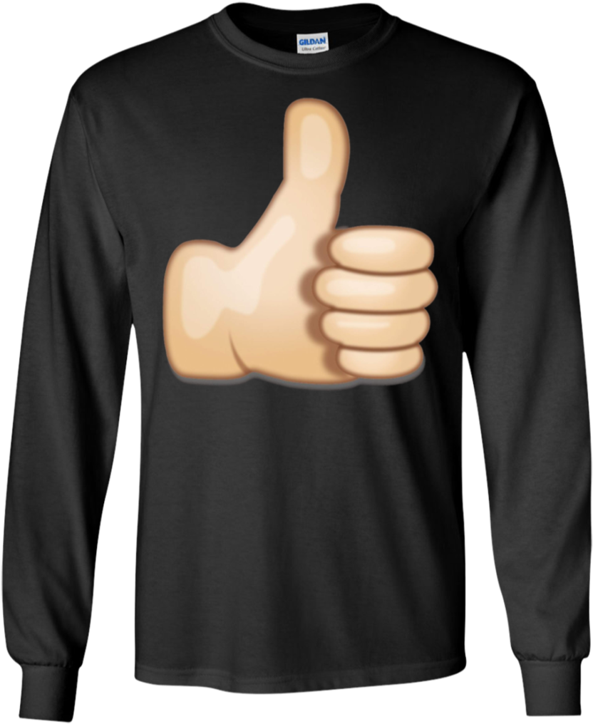 Thumbs Up Emoji Apparel - Shirt (1024x1024), Png Download