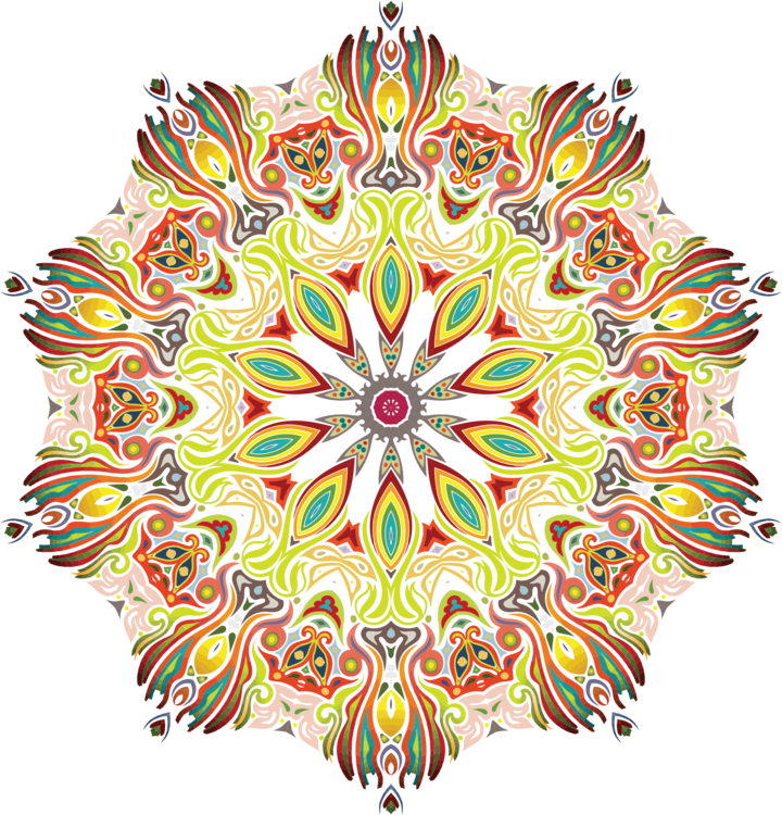 Computer Icons Watercolor Painting User Interface Art - Intricate Colorful Patterns (720x750), Png Download