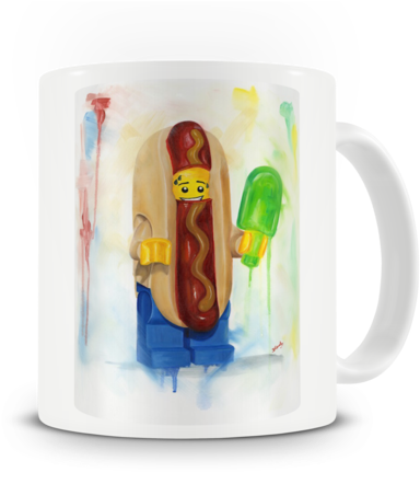 Hot Dog Mug - Vandor Ceramic Mug (480x480), Png Download