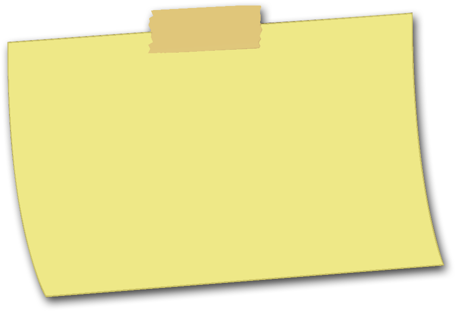 Sticky Note Png Rectangle Sticky Note Png (984x664), Png Download