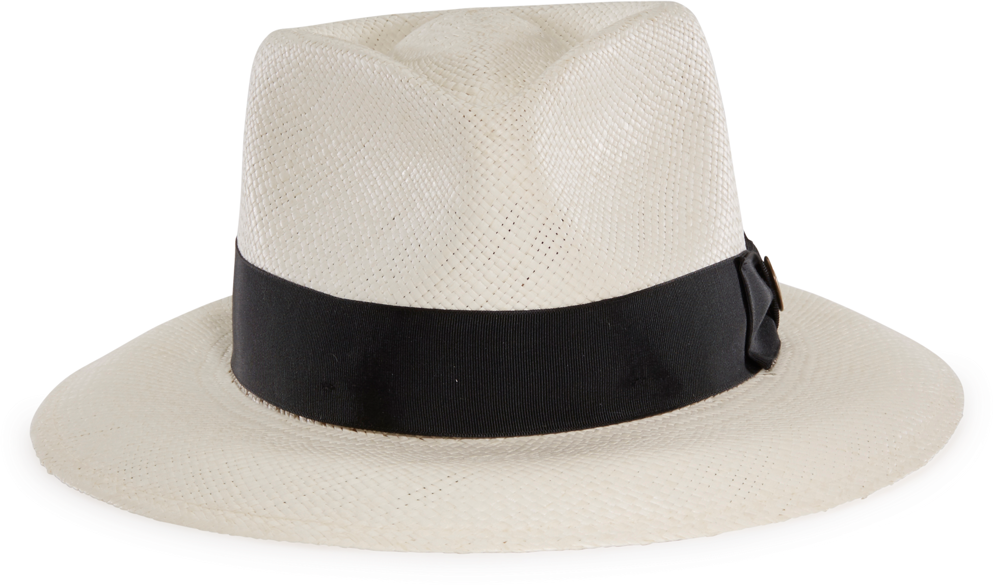 Blue Notes White Straw Classic Brim Fedora Hat Front - Ruby Sinatra (2000x2000), Png Download