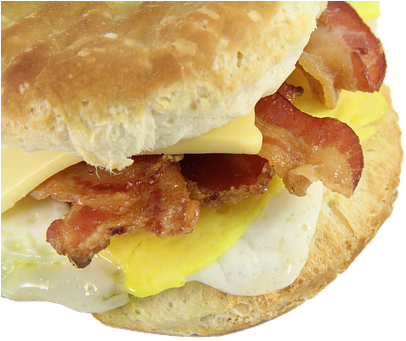 Bacon Egg And Cheese Biscuit, Breakfast - Bacon (510x340), Png Download