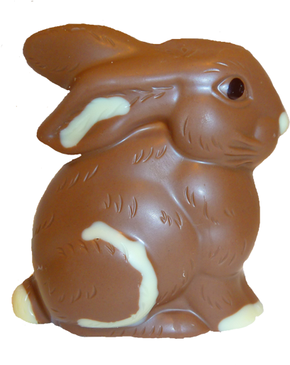 Easter Chocolate Bunny Png Graphic Library - Easter (434x531), Png Download