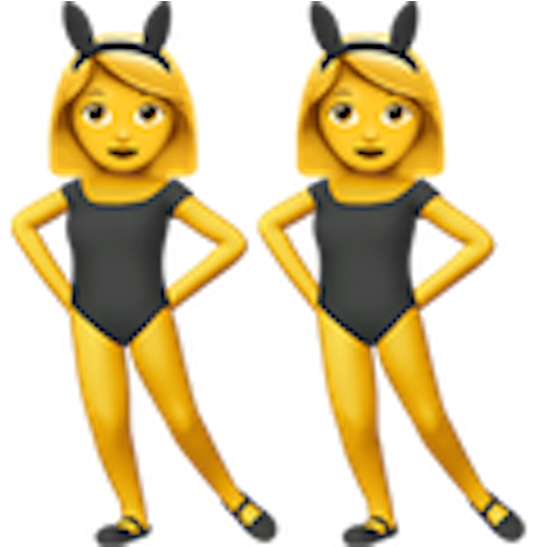 Dancer Clipart Emoji - Dancing Girls Emoji (500x500), Png Download
