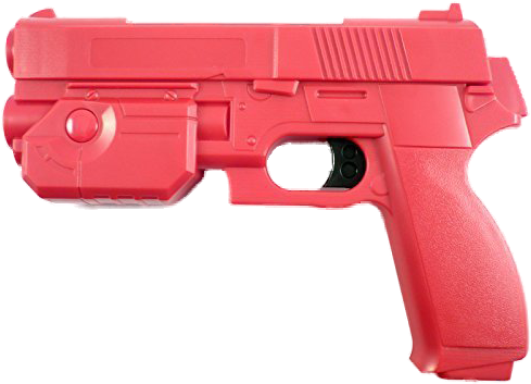 Arcade, Pistol, And Png Image - Aimtrak Light Gun Red (500x381), Png Download