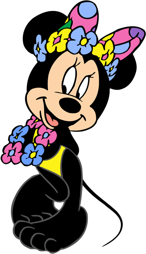 Islandmin Png Bikini - Mickey And Minnie Beach (525x875), Png Download
