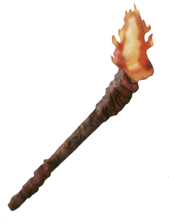 Fire Transparent Torch - Fire Torch Png (342x481), Png Download