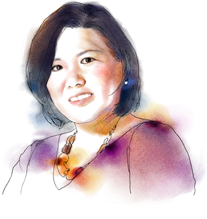 Catherine Yeow - Sketch (420x460), Png Download