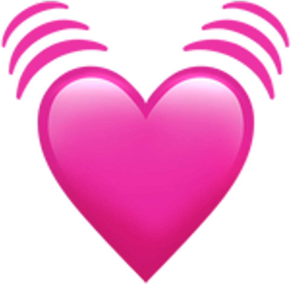 Heart Emoji Transparent Background (964x940), Png Download