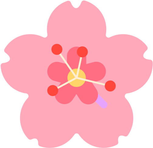 Mozilla Flower Emoji Twitter Png Clipart - Flor Emoji Png (503x485), Png Download