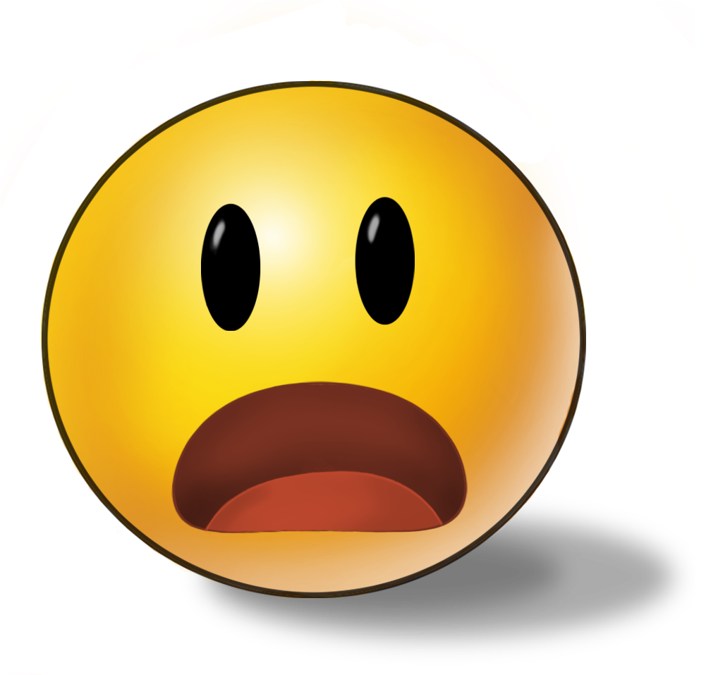 Greywolfiie's Deviantart Gallery - Shocked Emoticons (1000x1000), Png Download