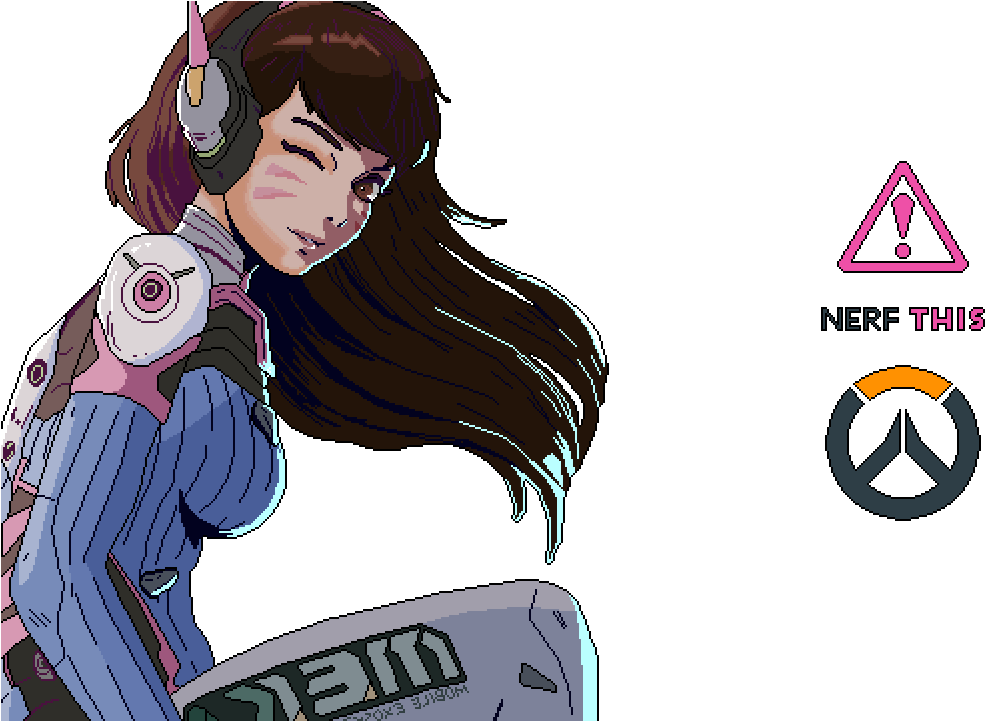 Dva Nerf This - D Va Nerf (1320x720), Png Download