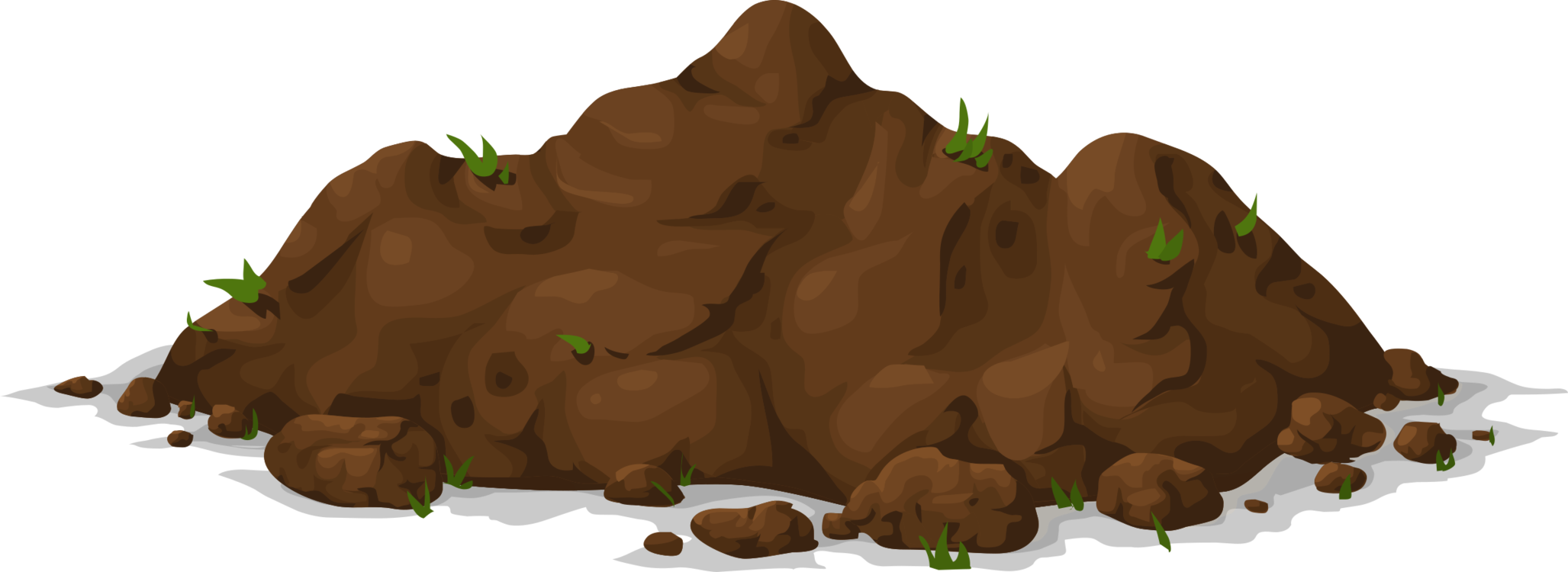 Dirt Pile (600x219), Png Download