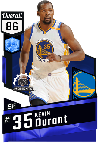 Kevin Durant Sapphire Card - Nba 2k18 Myteam Kevin Durant (325x475), Png Download