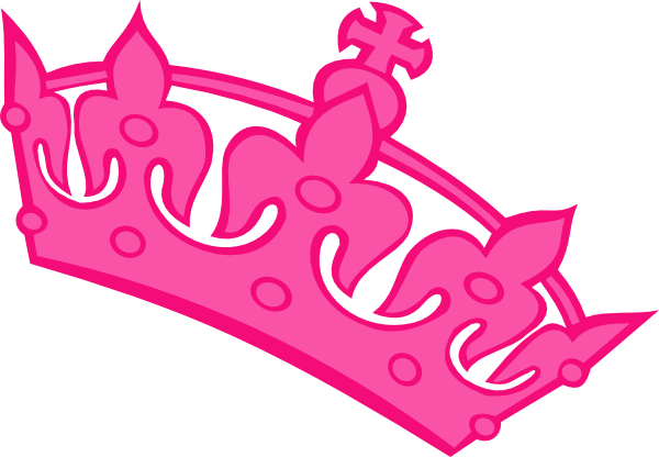 Pink Queen Crown Clip Art - Tiara Clip Art (600x416), Png Download