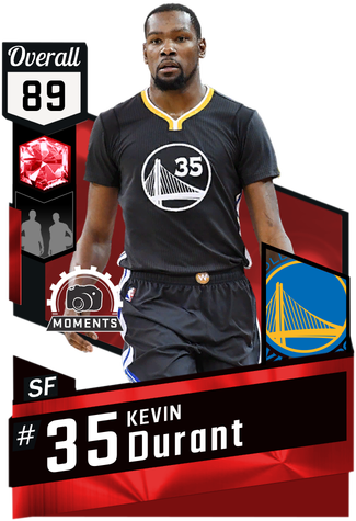 Kevin Durant Ruby Card - Nba Live 18 Ultimate Team (325x475), Png Download