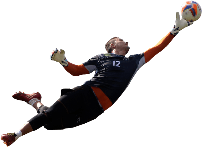 Goalkeeper Football No Background Png Image Sports - Goalkeeper Png (800x550), Png Download