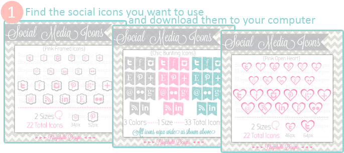 Find The Social Media Icons You Want To Install On - Number (706x316), Png Download