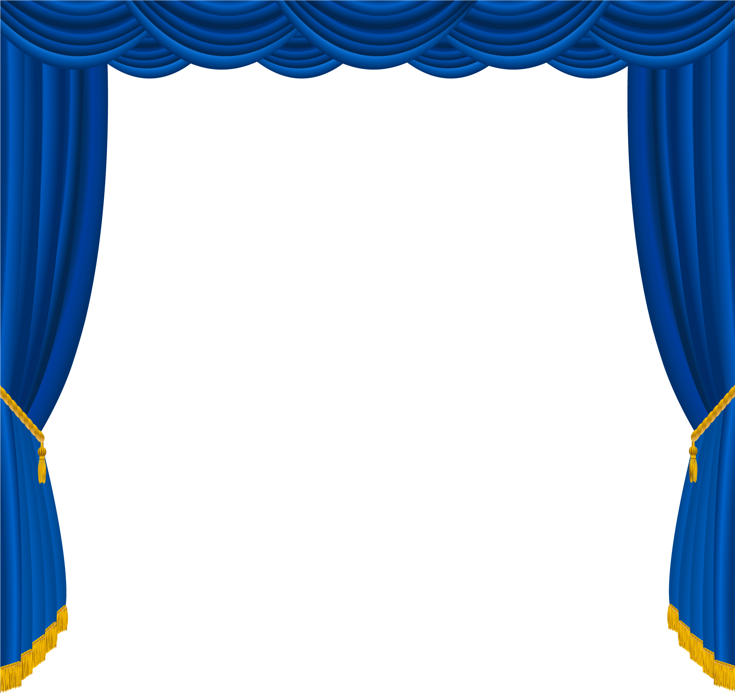 Curtains Transparent Blue Png Image - Blue Curtains Png (600x574), Png Download