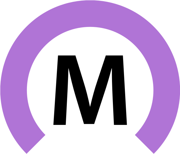 Nagoya Subway Logo V2 - Meijō Line (600x600), Png Download