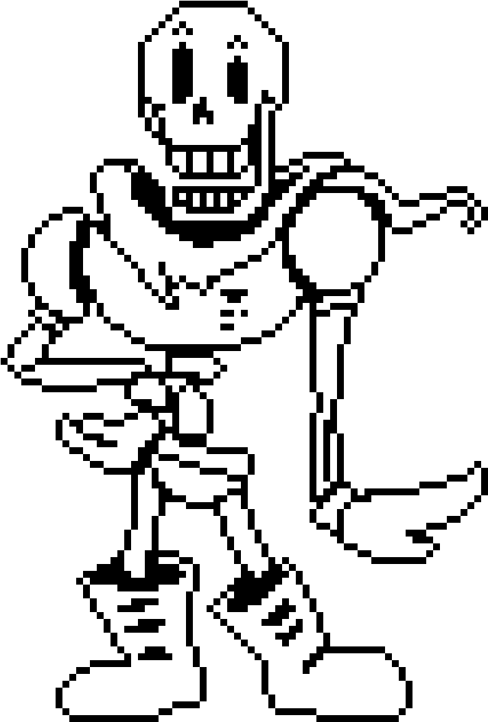 Undertale Papyrus - Undertale Papyrus Coloring Pages (400x400), Png Download