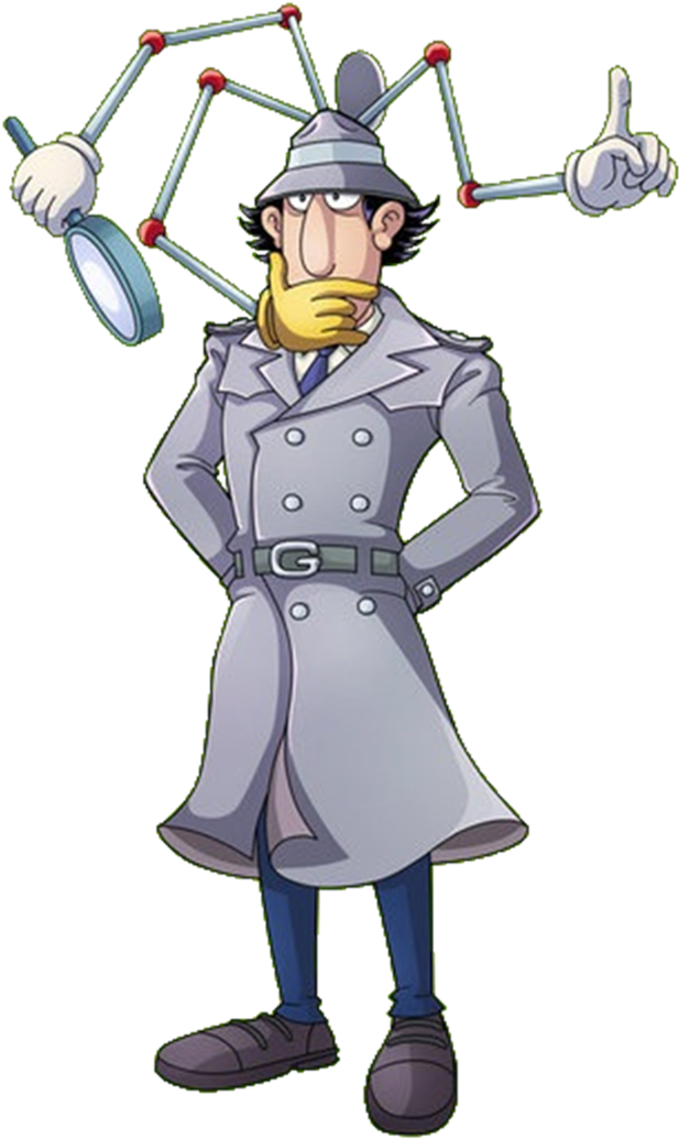 Inspector Gadget Thinking - Inspector Gadget (634x1047), Png Download