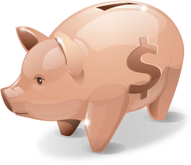 Piggy Bank Dollar Png - Icon Png Piggy Bank (400x400), Png Download