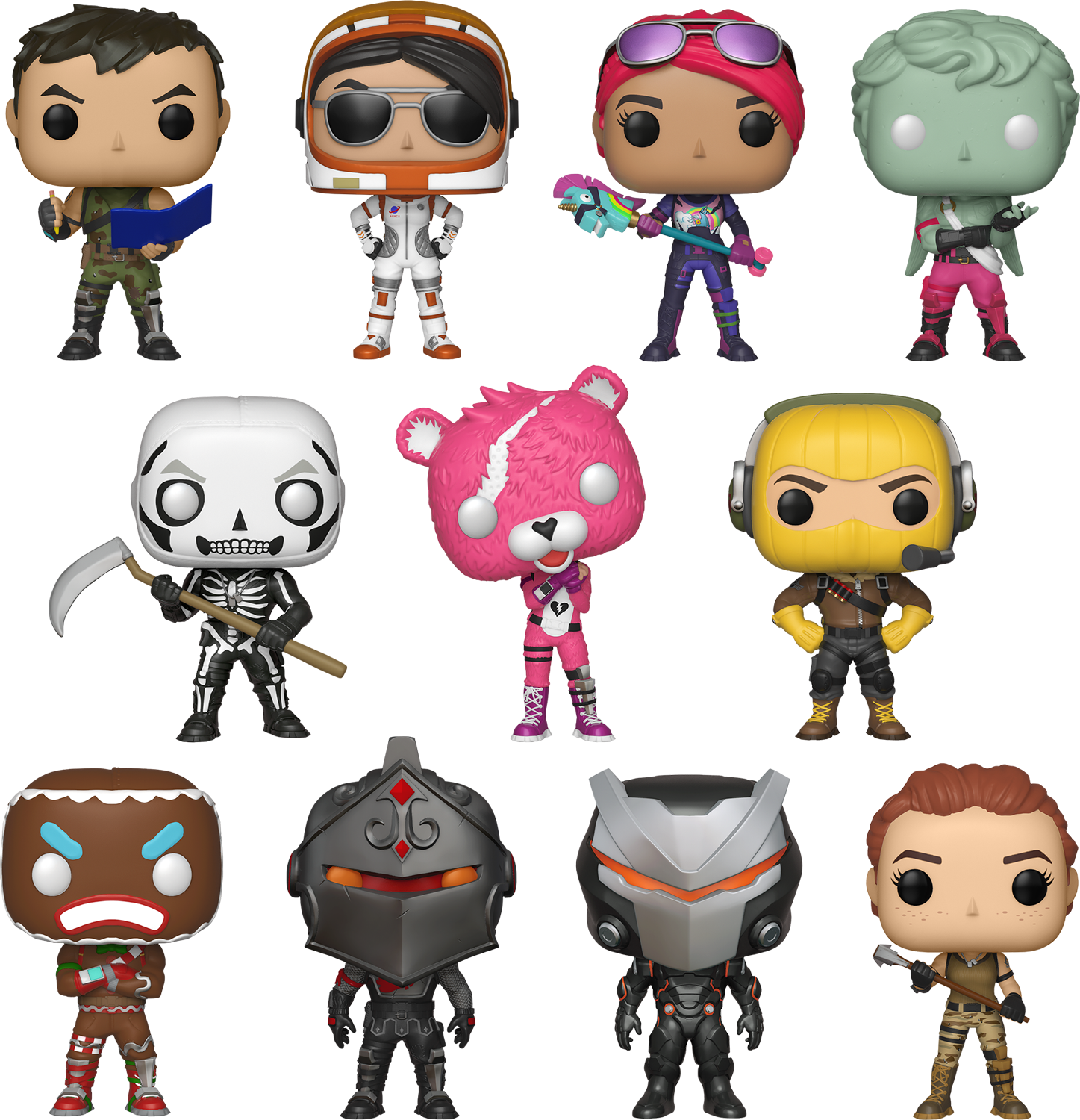 Battle Royale With Cheese Pop Vinyl Figure Bundle - Pop Fortnite (1447x1500), Png Download