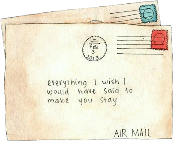 28 Collection Of Envelope Drawing Tumblr - Cartas Tumblr Dibujos (637x545), Png Download