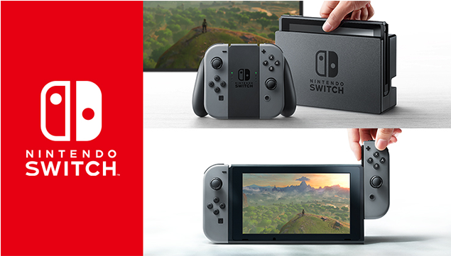 Nintendo Switch World Premiere Reveals New Ways To - Nintendo Switch Console With Gray Joy-con (723x360), Png Download