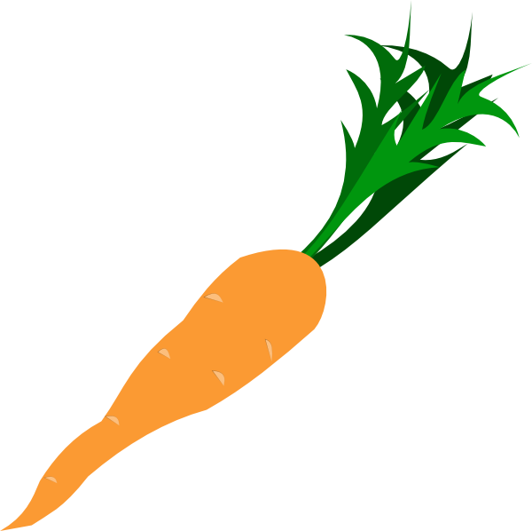 Clipart Royalty Free Stock Carrot At Clker Com Vector - Carrot Cartoon Transparent Background (600x598), Png Download