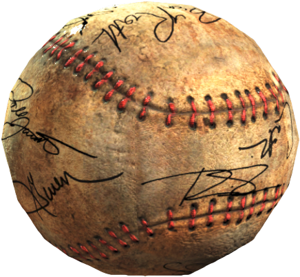 Signed Baseball - Signed Ball Falloud 4 (535x501), Png Download