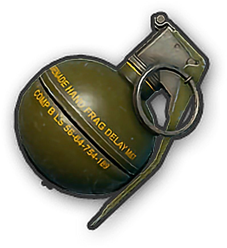 Grenade Granada Pubg Game Jogo - Pubg Grenade Png (1024x1024), Png Download