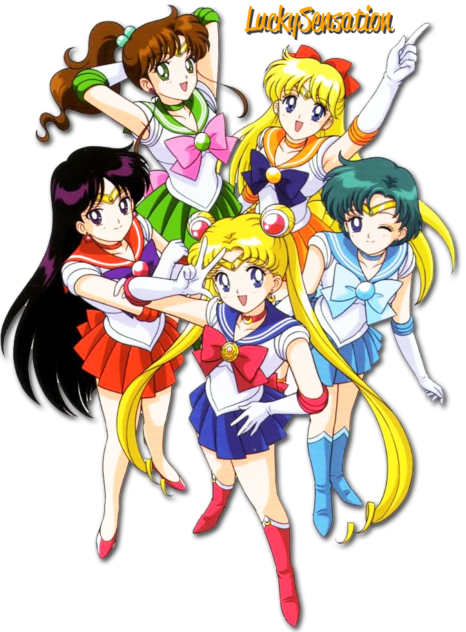 The Sailor Moon Mystery - All 5 Sailor Scouts (675x916), Png Download