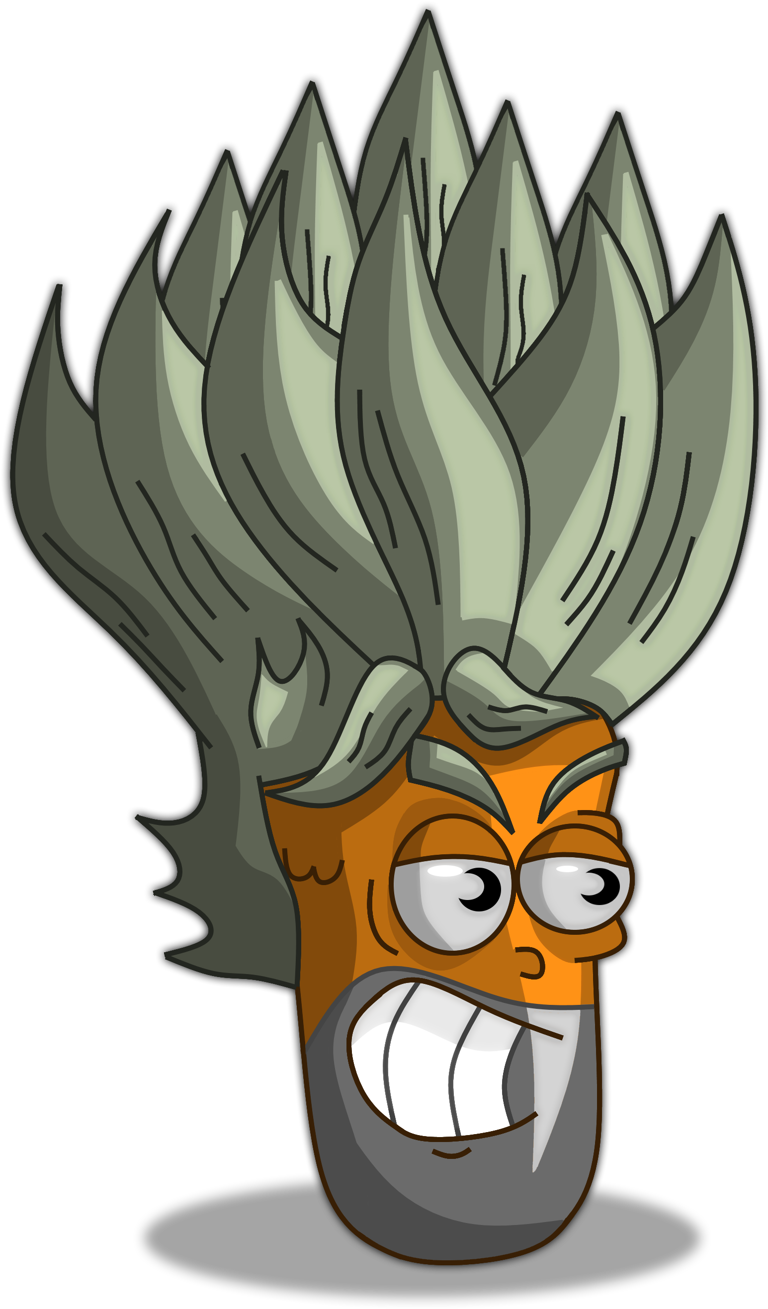 Super Pineapple - Cartoon (1912x2733), Png Download
