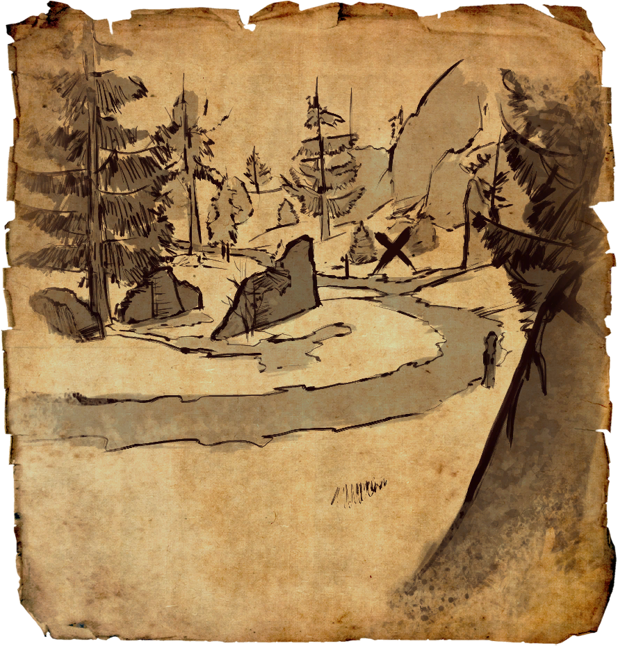 Eastmarch Treasure Map V - Elder Scrolls Online Treasure Map (1024x1024), Png Download