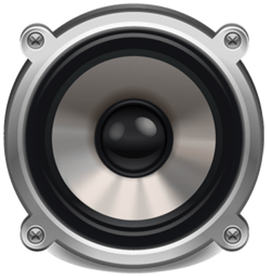 Audio Speaker Transparent Png Stickpng Silver Loudspeaker - Loudspeaker (400x400), Png Download