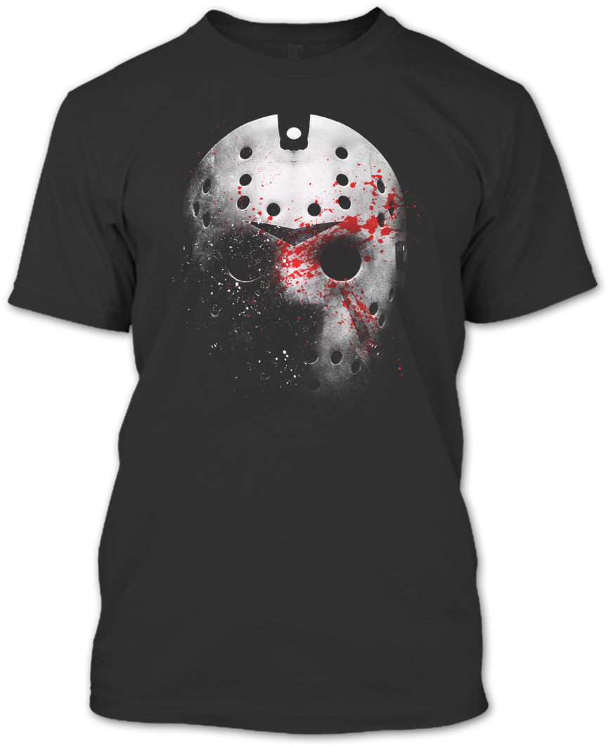 A Black T-shirt With The Shopify Logo - Killer Halloween T-shirts, Hoodies (1080x1080), Png Download