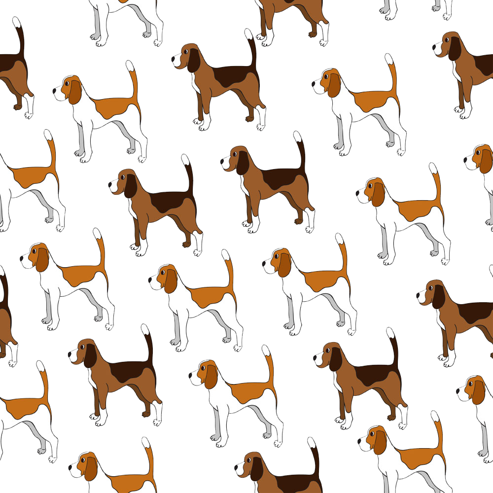 Dog Breed Puppy Clip Art Background Cartoon - Beagle Facebook Background (1000x1000), Png Download