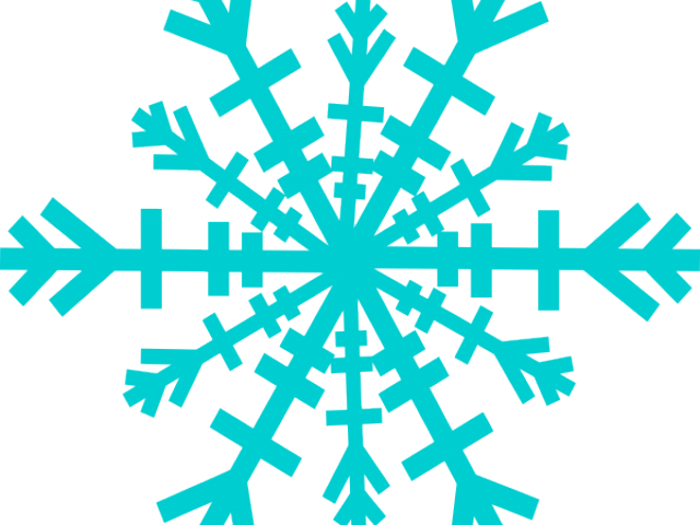 Snowflakes Clipart Teal - Purple Snowflake (640x480), Png Download