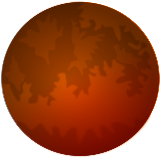 Mars Planet Earth Sky Download - Circle (530x750), Png Download