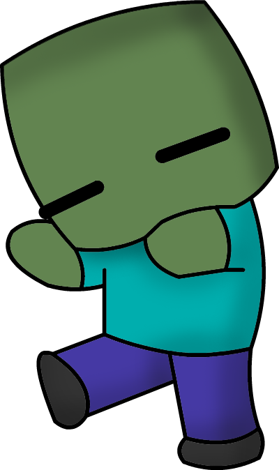 Svg Freeuse Stock Zombie At Getdrawings Com Free For - Zombie Minecraft Drawing (400x674), Png Download