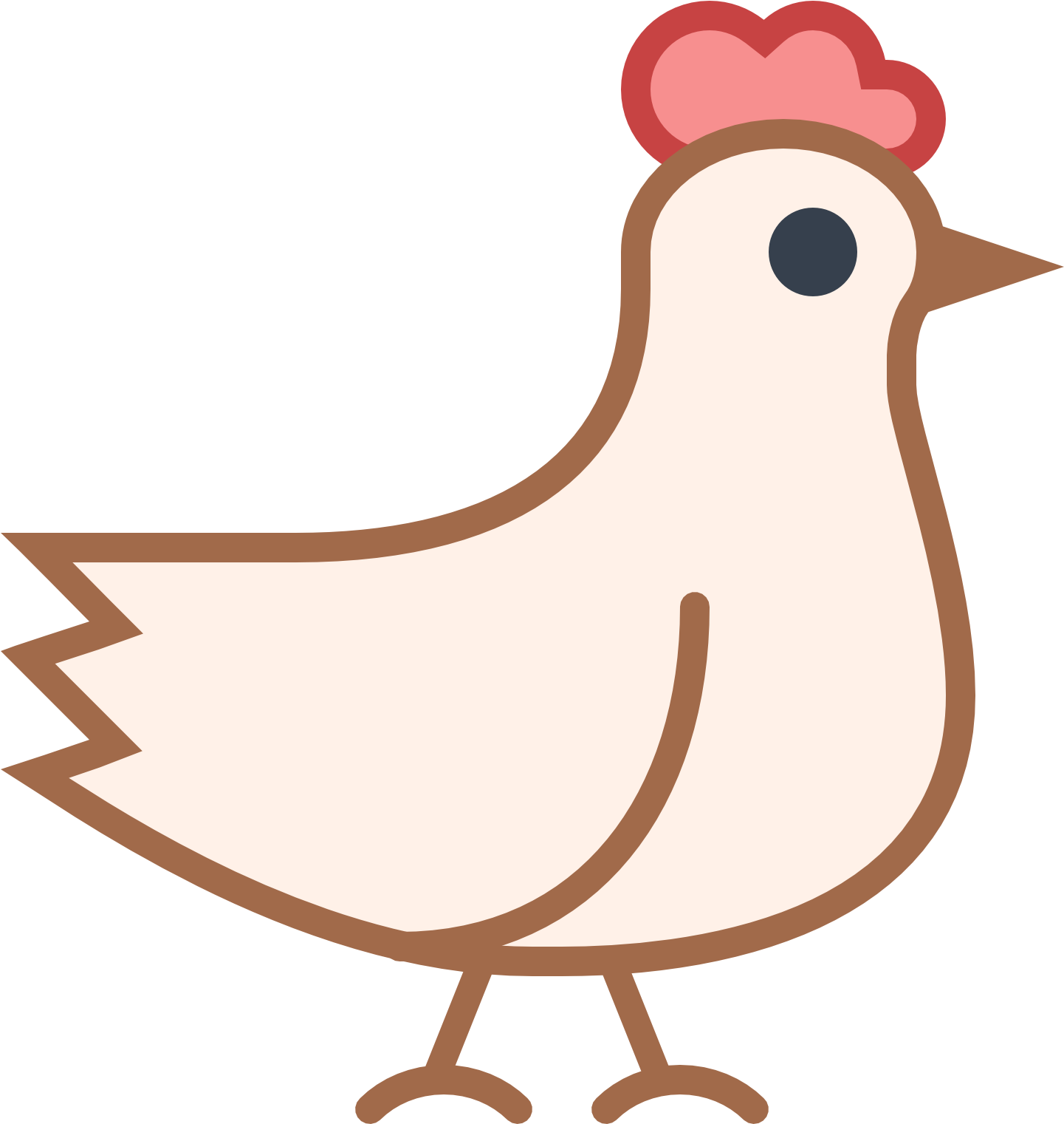 Image - Chicken Icon (1600x1600), Png Download