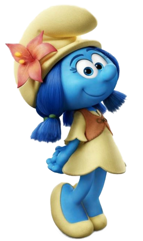 Smurfs The Lost Village Smurflily (288x492), Png Download