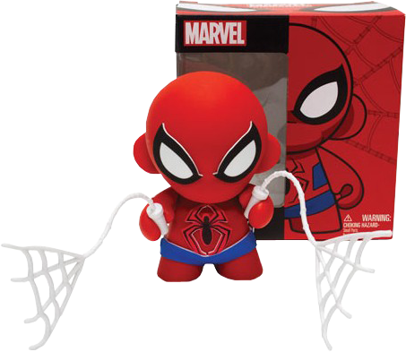 7" Marvel Munny Spiderman Diy Vinyl - Kidrobot Marvel Mini Munny Spiderman Action Figure (453x393), Png Download