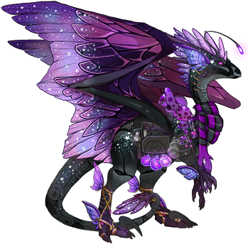 40545064 350 - Flight Rising Vampire Dragon (350x350), Png Download