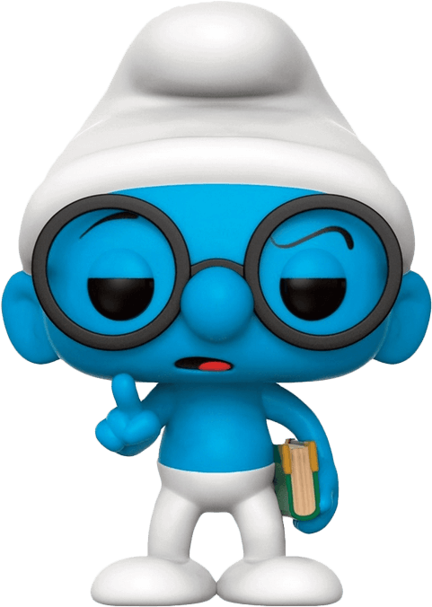 The Smurfs - Brainy Smurf - Funko Pop! Animation: The Smurfs - Brainy Smurf (709x709), Png Download