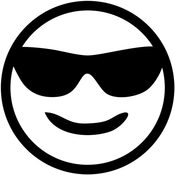 Sunglasses Emoji Png Transparent Images - Pumpkin Carving Sunglasses Emoji (720x720), Png Download