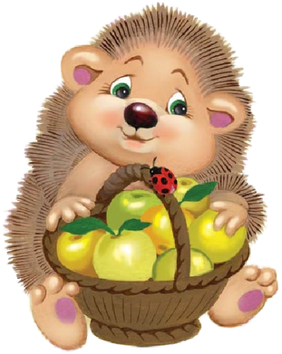 Fruit Seller The Hedgehog - Funny Cartoon Hedgehog (400x400), Png Download