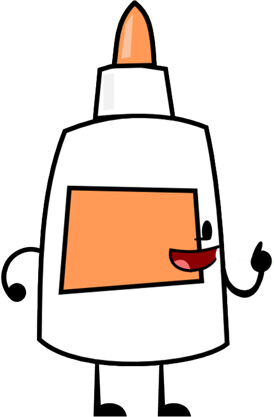 Glue Bottle Wiki Pose - Glue Clipart (543x812), Png Download